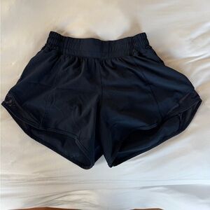 Navy blue Lululemon hotty hot shorts
